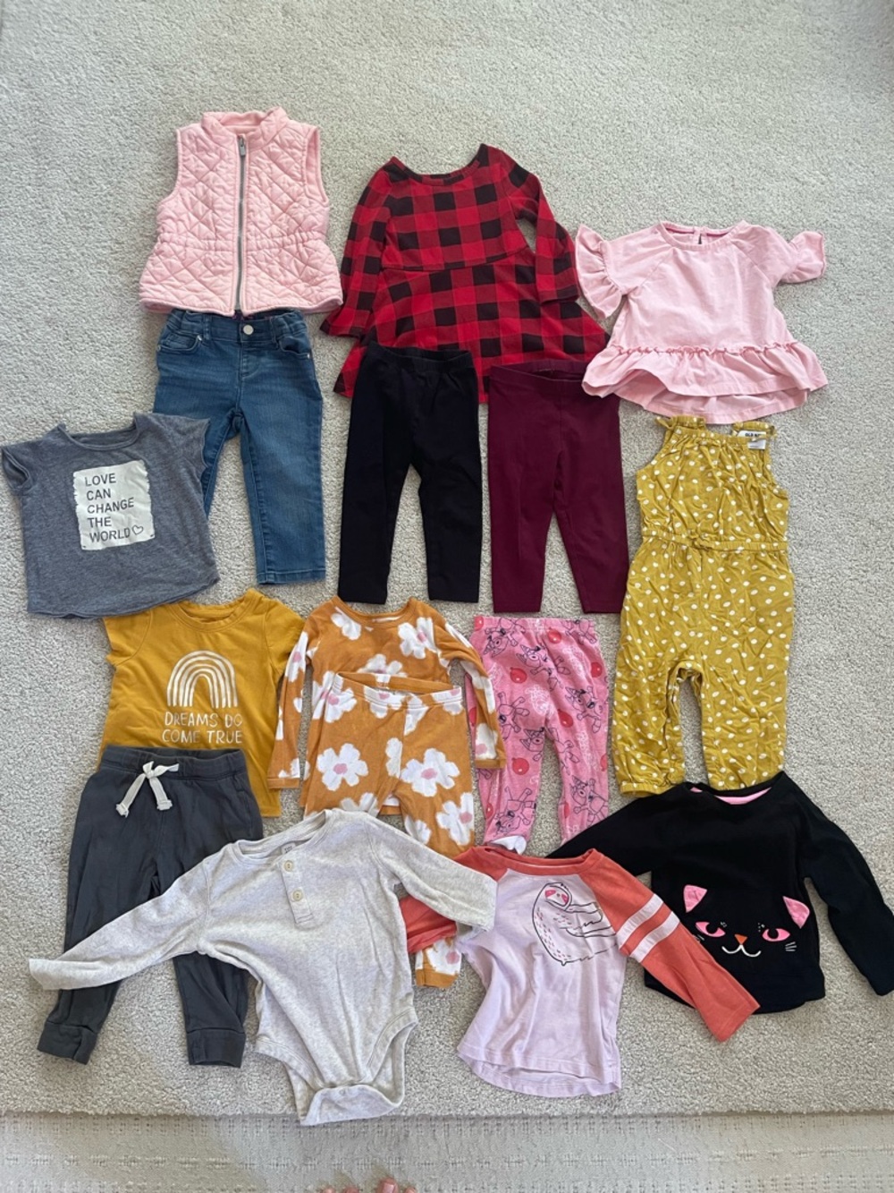 Toddler girls bundle! Mix and match Fall / Winter clothes sz 18 mo - 16 pieces